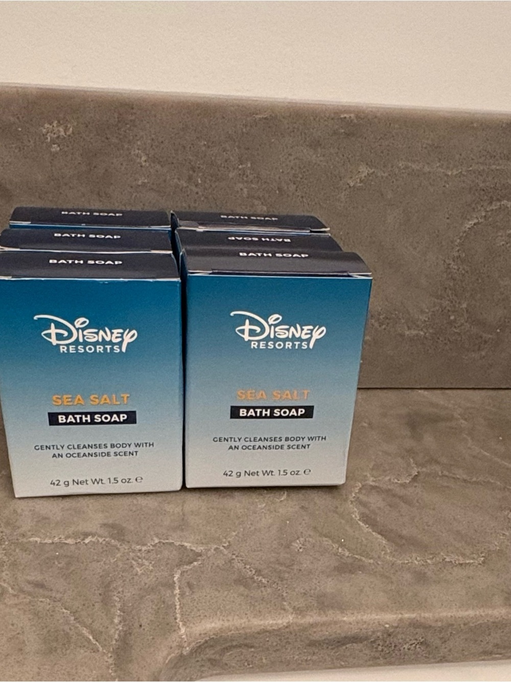 Disney Sea Salt Bath Soap - Blue and White Packaging Lot of 6 - Picture 2 of 4